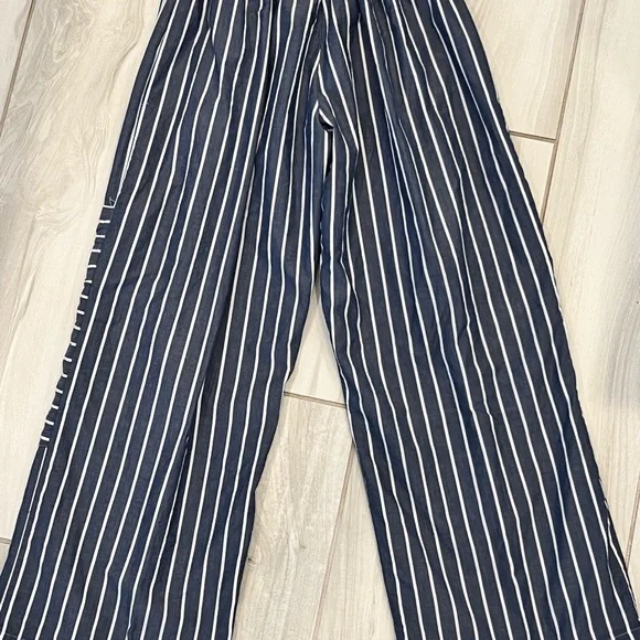 Tulip Brand Lightweight Cotton Striped Cropped Pants Sz XS - Picture 3 of 12